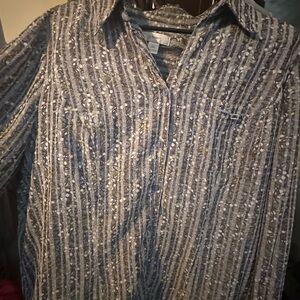 Stylish Button Down Blouse by CJ Banks